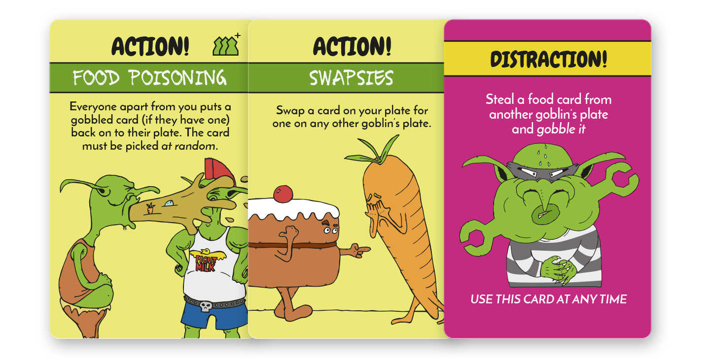 Action and Distraction cards
