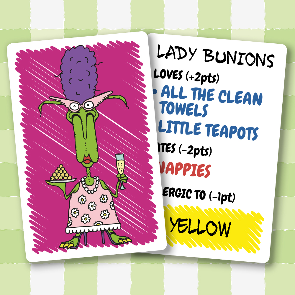 Lady Bunions character card